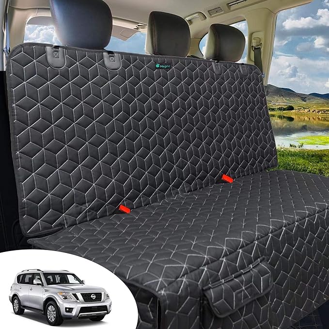 Bench Dog Car Seat Covers for SUV, Waterproof Dog Seat Cover for Back Seat Fit Ford Explorer Heavy Duty Non Slip Back Seat Cover Protector for Chevrolet Tahoe/Yukon/Suburban/Expedition/Wagoneer