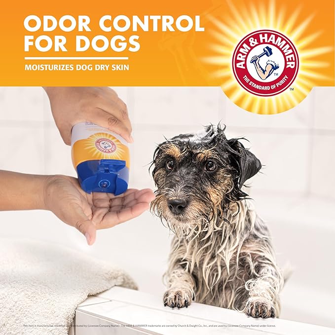 Arm & Hammer for Pets Super Deodorizing Shampoo for Dogs | Best Odor Eliminating Dog Shampoo | Great for All Dogs & Puppies, Fresh Kiwi Blossom Scent, 20 oz, 6-Pack