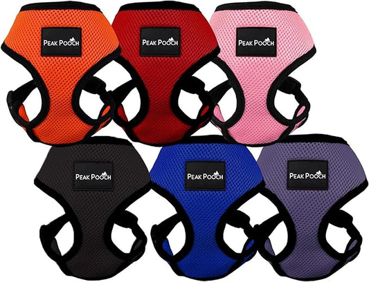 Step in- Dog Harness for Small Dogs No-Pull - Step Instep in Dog Harness - Padded Mesh Fabric Dog Vest - Adjustable Belly Belt & Quick-Snap Clip - Purple - 15 in - Extra Large Dog Harness