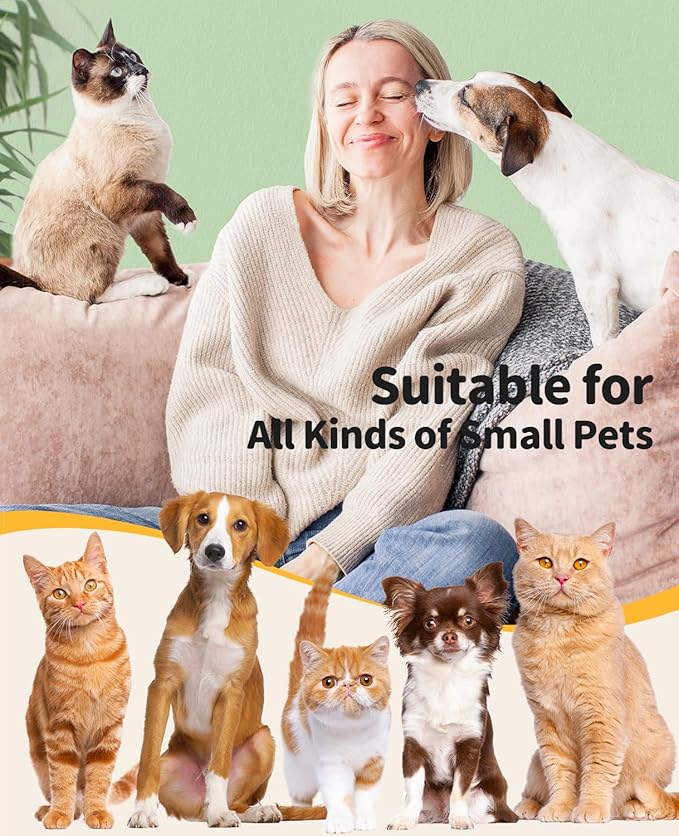 Low Noise Dog Paw Trimmer, Cordless Small Clippers for Grooming With Ceramic Blade, Waterproof Shaver for Cats, Eyes, Ears, Face, Rump