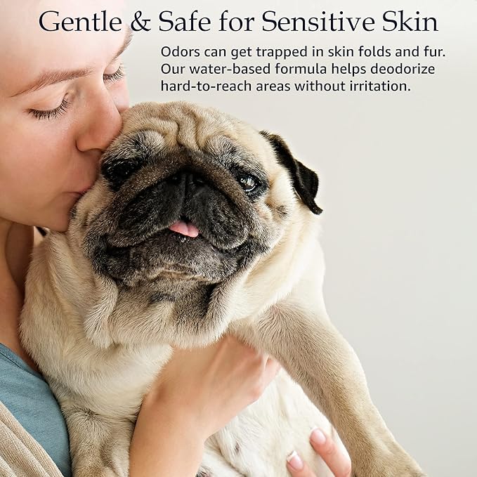 Body Spray for Dogs and Cats - Long Lasting Cat Cologne & Odor Eliminator - Dog Spray Deodorizer Perfume for Grooming & Reducing Static - Sweet Pea & Vanilla Scent - 8 oz, White (PRIM1048)