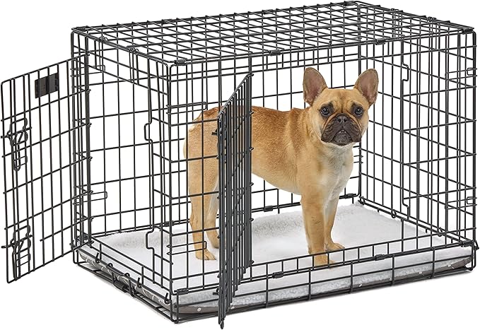 MidWest Homes for Pets Midwest Quiet Time Reversible Crate Pan Cover 30' Mushroom Diamond/Fleece