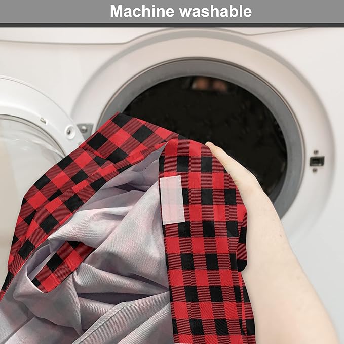 Ambesonne Plaid Dog Crate Cover, Lumberjack Fashion Buffalo Checks Pattern Retro Style Grid Composition, Easy to Use Pet Kennel Cover for Cats & Medium Dogs, 30 Inch, Orange Black