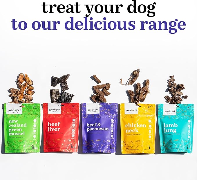 Pet Treats, Air-Dried, Natural, Limited Ingredient Dog Treat, Free Range, Grain Free Dog Treats, Toppers, Snacks, Beef & Parmesan 2.8 oz