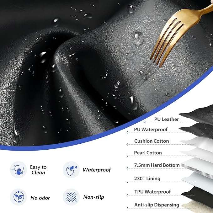 Back Seat Extender for Dogs Truck-Upgraded PU Leather-Truck Dog Seat Cover Back Seat Hard Bottom 400lbs, Anti-Scratch Pet Seat Covers for Trucks, Waterproof Backseat Dog Hammock for Truck