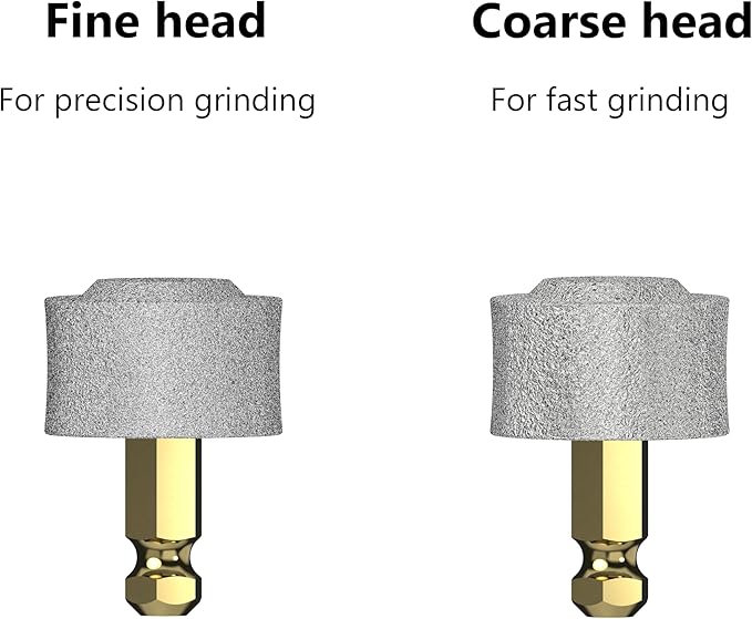 Bonve Pet Nail Grinder Wheels for Dogs 2PCS - Diamond Tips for Small Large Dogs & Cats（1 * Coarse Grinding Wheels & 1* Fine Grinding Wheel）