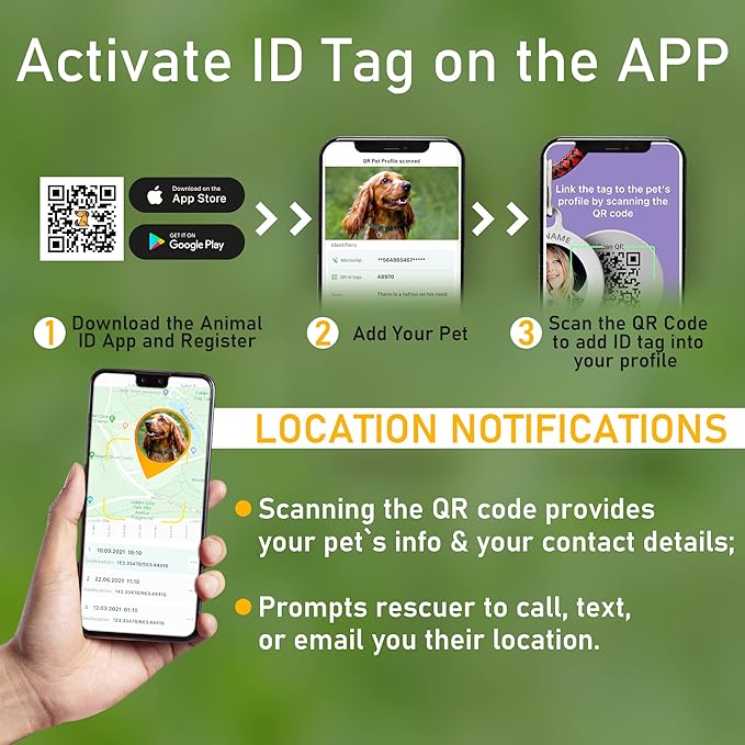 BRONZEDOG Rolled Leather Dog Collar with QR ID Tag Adjustable Soft Round Collars for Small Medium Large Dogs Puppy Cat (14" - 16" Neck Size, Classic Red)