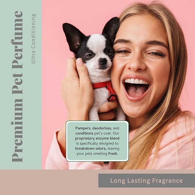 Begley's Pet Cologne and Deodorizer - Premium Essential Oil Dog Perfume Spray Long Lasting and Pet Odor Eliminator - Cat Perfume and Dog Cologne Spray - Peppermint - 8 oz