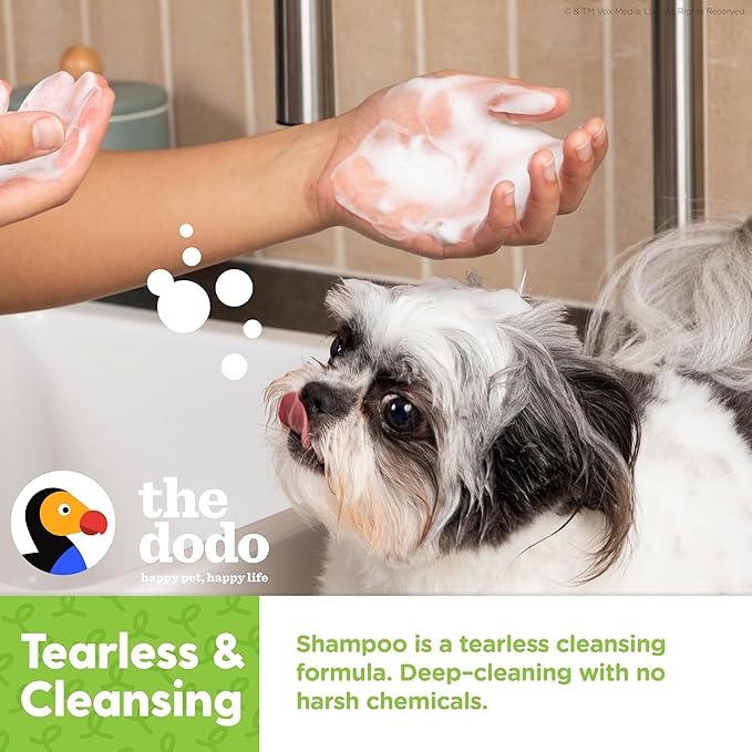 The Dodo Deodorizing Shampoo & Spray Twin Pack for Dogs; 12oz Deodorizing Dog Shampoo + 12oz Deodorizing Dog Spray with Charcoal; Vegan, Cruelty-Free, No DEA, MEA, SLS or Parabens