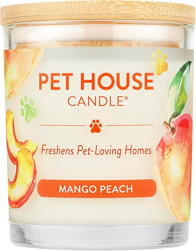 One Fur All Mango Peach Pet House Candle