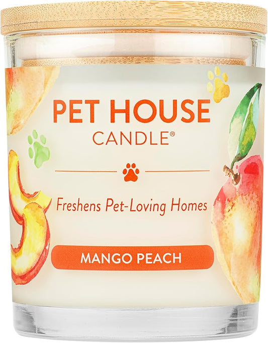 One Fur All Mango Peach Pet House Candle