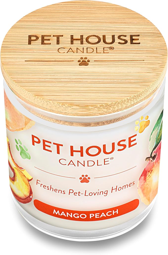 One Fur All Mango Peach Pet House Candle