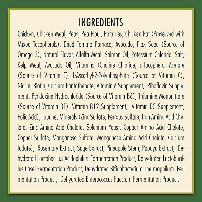 AvoDerm Natural Grain Free Chicken and Vegetables Recipe All Life Stages Dry Dog Food 24 lb (Pack of 1)