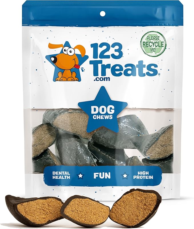 Filled Cow Hooves for Dogs, Delicious Cheese & Bacon Flavor, Stuffed Natural Beef Hoof Dog Chews, Tasty Treats for Dog, Made from Premium Brazilian Cattle, Pack of 10 Count