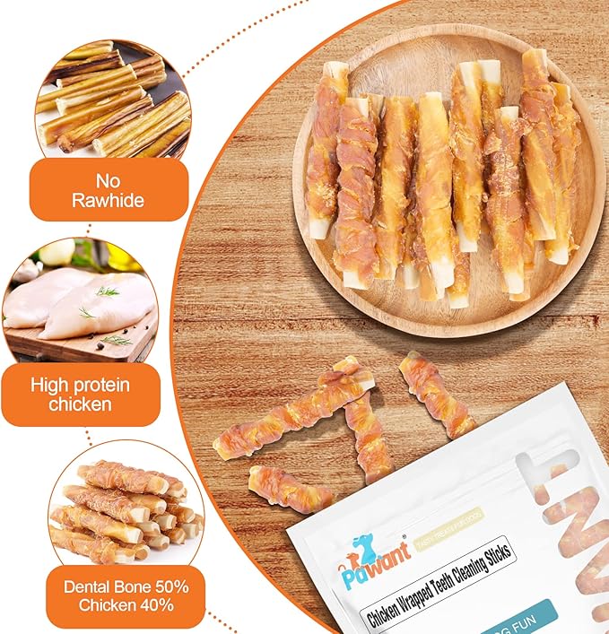 Dog Treats Biscuits Chicken and Teeth Cleaning Sticks Puppy Training Treats 1 lb/454g