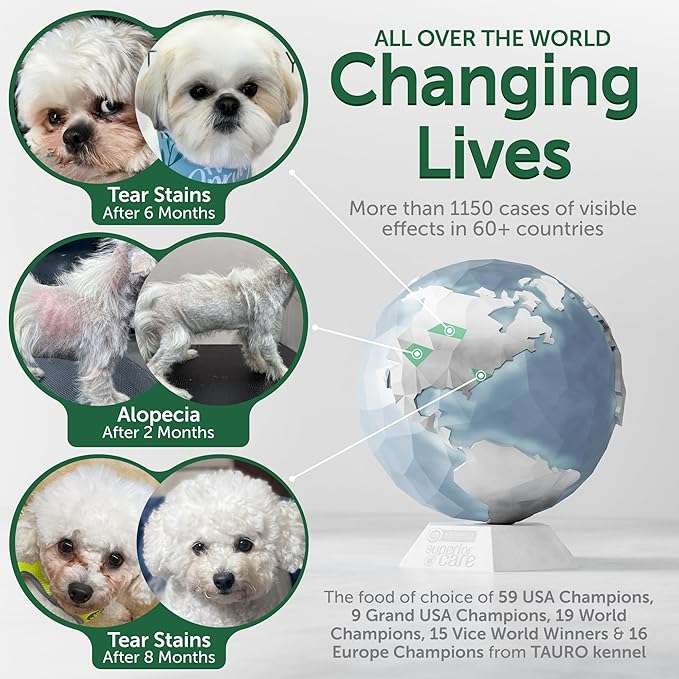 Nature's Protection Superior Care Grain Free Dry Dog Food - Healthy Dog Food for All Breeds Light Coated Dogs - Balanced, Super Premium Dog Food for Junior Dogs - 1 Pack of 22lb Salmon Flavor