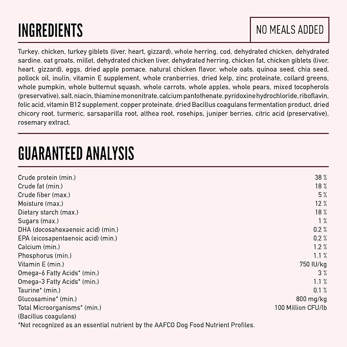ORIJEN Amazing Grains Small Breed Dry Dog Food Recipe, 4lb