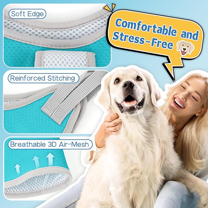 Supet Dog Grooming Hammock Harness for XL Dogs, Relaxation Dog Sling for Nail Trimming with Thick Fabric Back Support, Helper Dog Hammock for Nail Trimming Clipping