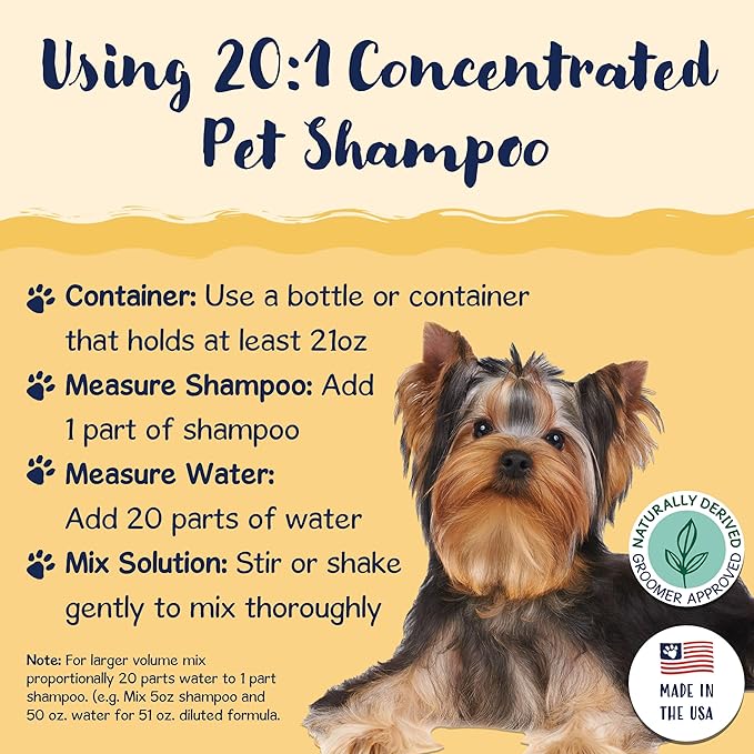 Bobbi Panter Charlie Outdoor Dog Shampoo to Protect Fur & Moisturizes Skin, Natural Ingridients, Tear-Free, pH-Balanced, Concentrated 20:1 Formula, Clove & Cedarwood Scent, 13 oz.