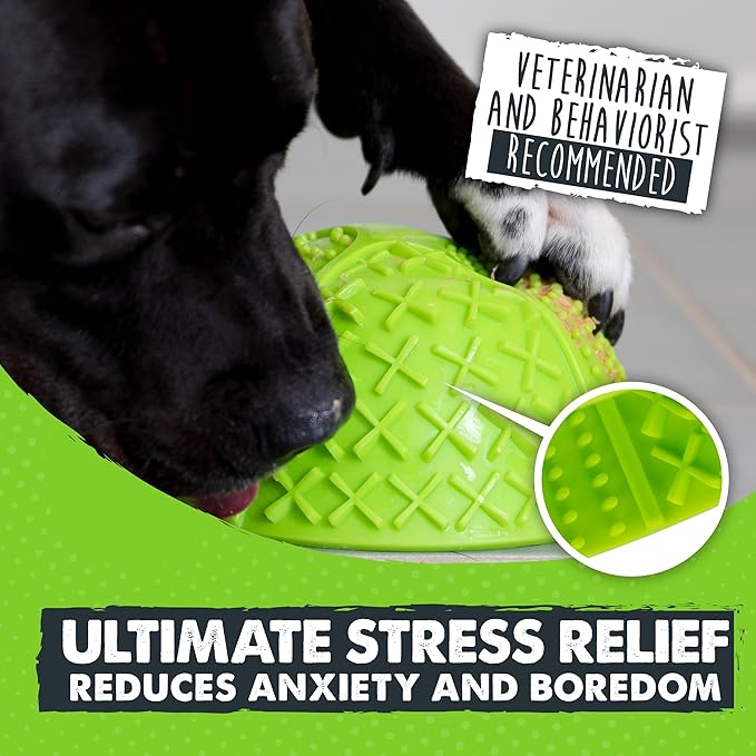 Mighty Paw Interactive Dog Lick Bowl, BPA-Free Silicone, Anxiety Relief, Dishwasher Safe, 2 Modes, 4 Textures, Dental Health