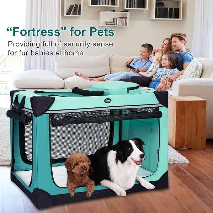 Ownpets 42 inch Collapsible Dog Crate and Dog Pee Pads 40 Counts