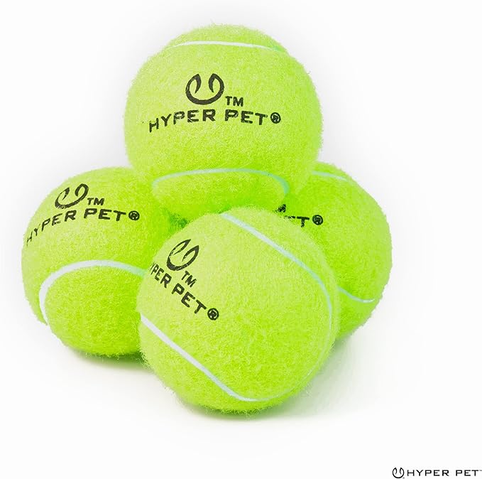 Hyper Pet Mini Tennis Balls for Dogs - 12 Pack (Dog Ball Toys for Exercise, Fetch K9 Mini Kannon K2) Interactive Toys & Tennis Balls - Great for Small Dogs