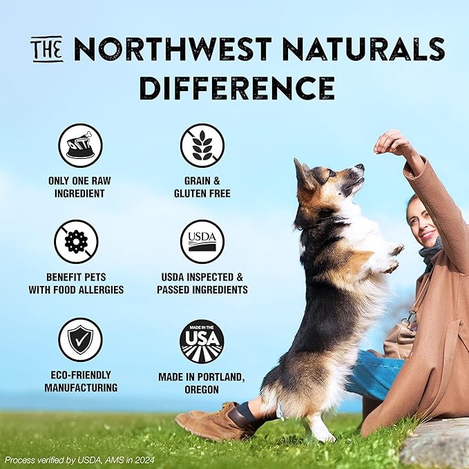 Northwest Naturals Raw Rewards Freeze-Dried Chicken Breast Treats for Dogs and Cats - Bite-Sized Pieces - Healthy, 1 Ingredient, Human Grade Pet Food, Natural - 10 Oz (Pack of 2)