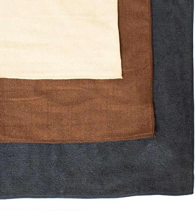 My Doggy Place - Super Absorbent Microfiber Towel - Dog Bathing Supplies - Microfiber Drying Towel - Washer Safe - Oatmeal - 45 x 28 in - 1 Piece