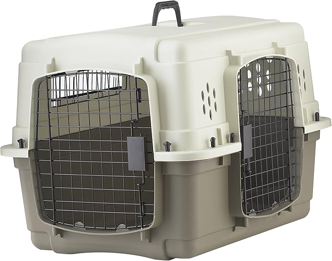 Pet Lodge® Two Door Dog Crate | Designed for Air Transport | Dog Kennel | Easy to Clean Pet Crate | for Pets Up to 30lbs | Small