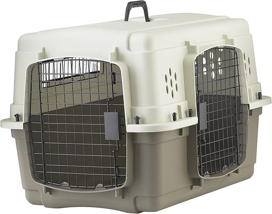 Pet Lodge® Two Door Dog Crate | Designed for Air Transport | Dog Kennel | Easy to Clean Pet Crate | for Pets Up to 30lbs | Small