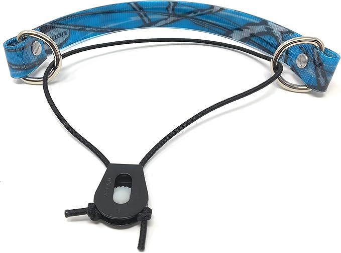 Sparky Pet Co - ECollar Replacement Strap - Bungee Dog Collar - Waterproof - Adjustable - Secure Nexus Wheel Lock - for Electronic Training & Invisible Fence Systems - 3/4" (Blue Camo)