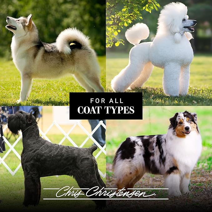 Chris Christensen 35mm Pin Dog Brush, Gold Series, Groom Like a Professional, Gold-Plated Stainless Steel Pins, Perfect for Fragile Coats, 30% More Pins, Ground and Polished Tips