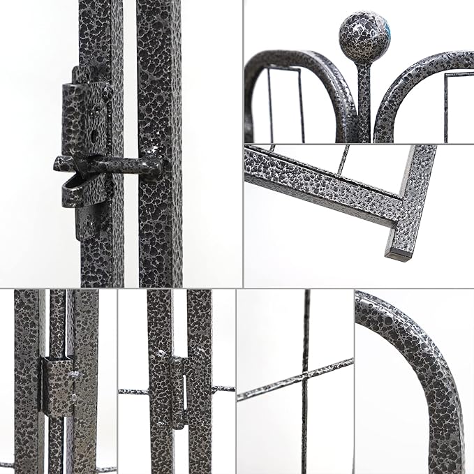 Dog Playpen, Dog Fences for The Yard, Portable Outdoor Dog Playpen for Large/Medium/Small Dogs, Foldable Metal Dog playpen, with Doors (New Thickened Version 8 Panels, 32")
