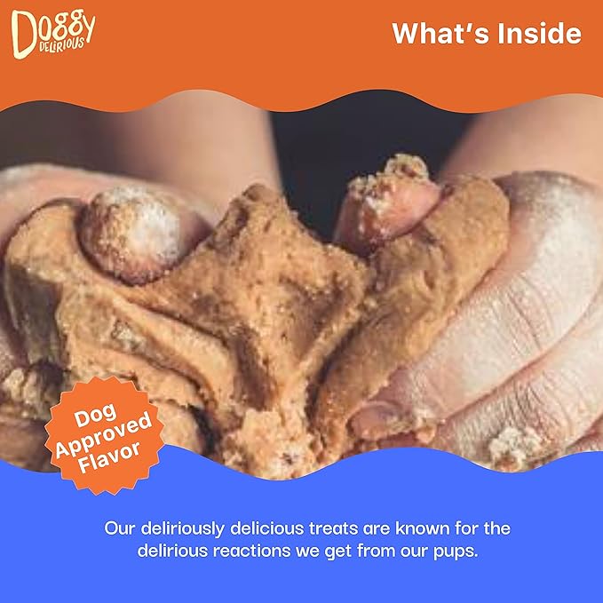 Crunchy Dog Treats – for All Pet Sizes, Breeds – All-Natural Puppy Treat – 100% Human-Grade – Delicious Pet Treat Bones, Snacks for Dogs – Grain-Free Peanut Butter, 16 Oz