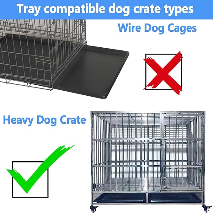 Dog Crate Tray 36" - ChewProof Replacement Pan, Easy to Clean, Easy to Assemble,Ideal for Potty Training - Perfect for Pet Crates & Kennels