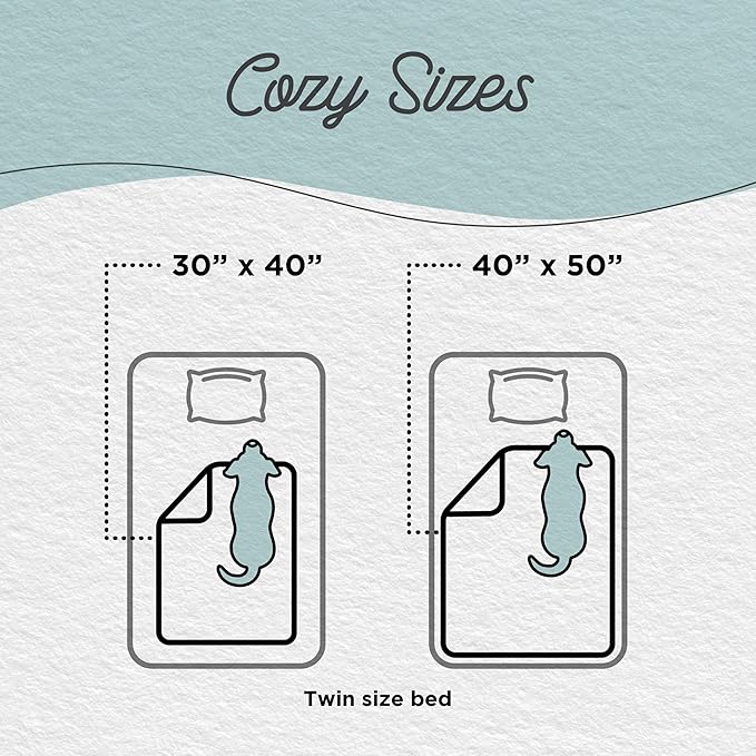 Best Friends by Sheri Calming Shag Dog Blanket, Frost Gray, 40" x 50"