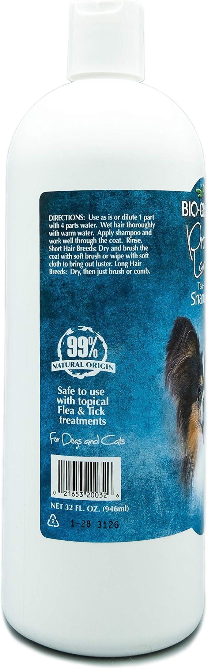 Bio-Groom Protein Lanolin Dog Shampoo - Tear-Free Pet Shampoo, Dog Bathing Supplies, Puppy Wash, Cat & Dog Grooming Supplies, Cruelty-Free, Made in USA, Tearless Dog Products - 32 fl oz 1-Pack