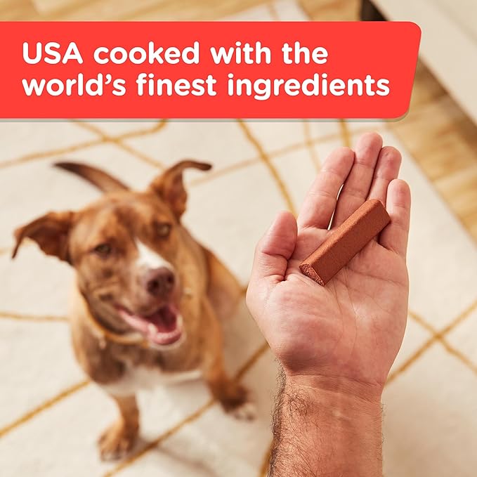 Nutrish Rachael Ray Soup Bones Minis Dog Chews with Real Beef & Barley, 8 Chews, 6.3 oz Pouch (Pack of 7)