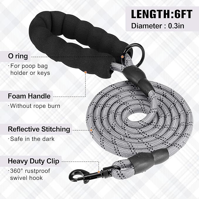 BEAUTYZOO Dog Harness and Leash Set for Small Medium Dogs,No Pull Step-in Harness for Puppy S M Sized Dogs and Cats,Air Mesh Adjustable Breathable Soft No Chock Escape Proof Vest Harnesses,Grey L