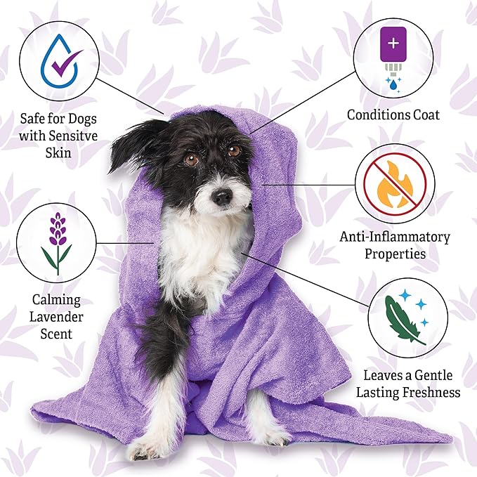 Espree Calming Lavender & Chamomile Shampoo & Conditioner, Soothes & Relaxes with Lavender, Moisturizes with Aloe Vera, Anti-Inflammatory Chamomile, Dry & Sensitive Skin, Gentle Pet Grooming, 20oz