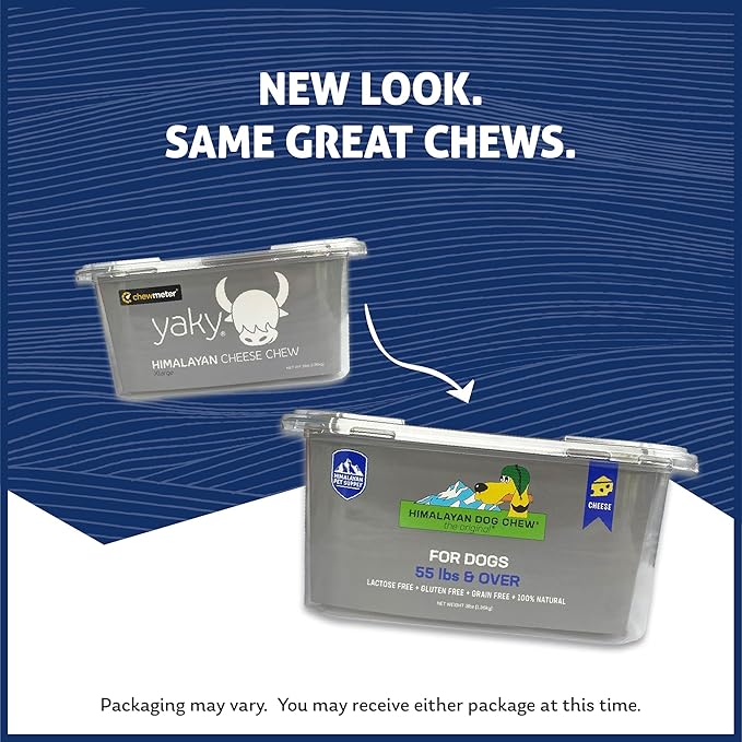 Chewmeter Yaky Himalayan Cheese Chews | Natural Yak Cheese Dog Chews | Long Lasting, Stain Free, Protein Rich, Low Odor | 100% Natural, Healthy & Safe | XLarge | for Dogs 55 lbs and Larger | 3.0 lb