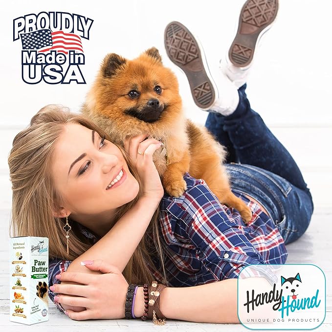Dog Paw Balm - Paw Butter – Ultimate Dog Paw Protector & Dry Skin Treatment - Nourishing Paw, Nose & Dry Skin Soother - Lick-Safe Paw Balm Dogs Trust - Made in The USA - 2 oz