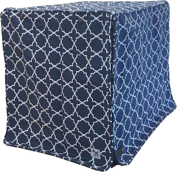 Molly Mutt Romeo & Juliet Dog Crate Cover, 100% Cotton Canvas Cover with 2 Roll-Up Panels, Ideal for Dog or Cat Crate, Durable, Washable, and Free of Harmful Chemicals, 36" x 24" x 27"