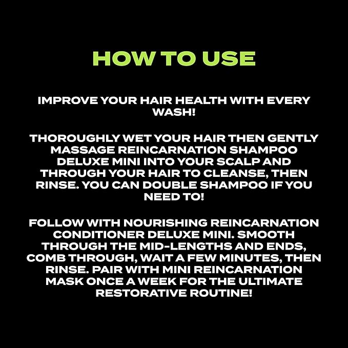 Bleach London Reincarnation Bond Restoring Shampoo Mini (75ml / 2.5oz) - Strengthening Daily Shampoo for All Hair Types, Vegan & PETA-Approved