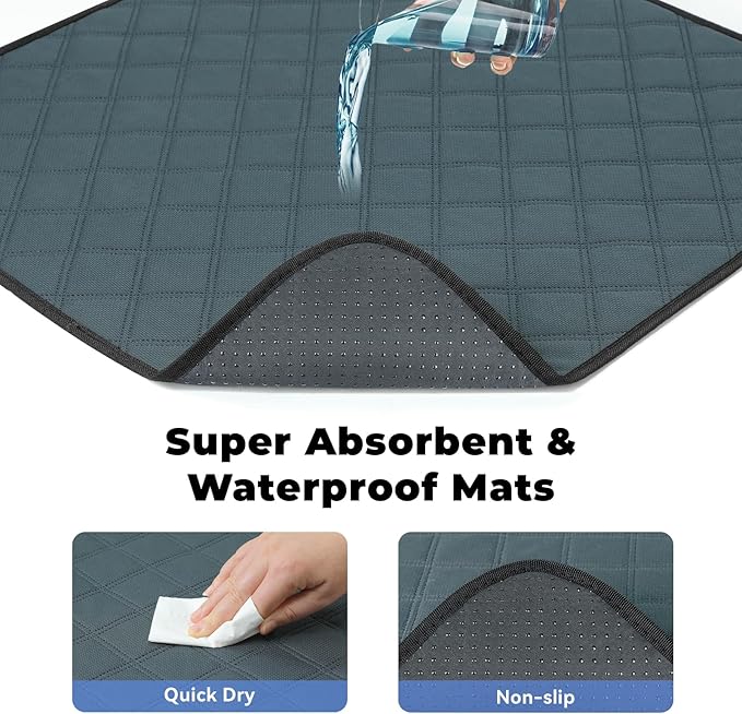 Dog Playpen,Cat Pet Puppy Pen,Portable Playpens for Dogs Indoor Outdoor Travel Camping Use,Foldable Dog Kennel Tent Crate for Rabbit Small Animals with Carrying Case (Grey with Pad, Small)