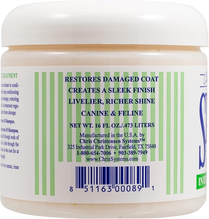Chris Christensen Spectrum Ten Hydro Pac, Groom Like a Professional, Gentle Cleansing, 16 Oz. Jar
