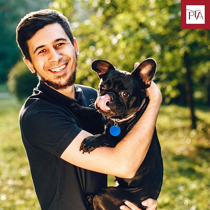 [Press TX Art] Multicolor Blank Discs Aluminum Tag Anodized Aluminum Stamping Blanks for DIY Decorative Craft Pet Dog ID Tags Blank with Ring (Round)