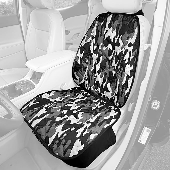 4Knines Front Seat Cover for Dogs - USA Based Company (Camo)
