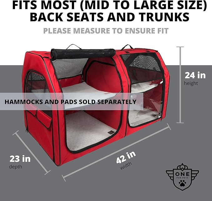 Cat Show House Portable Dog Kennel (Shelter) Red/Cream/Tan