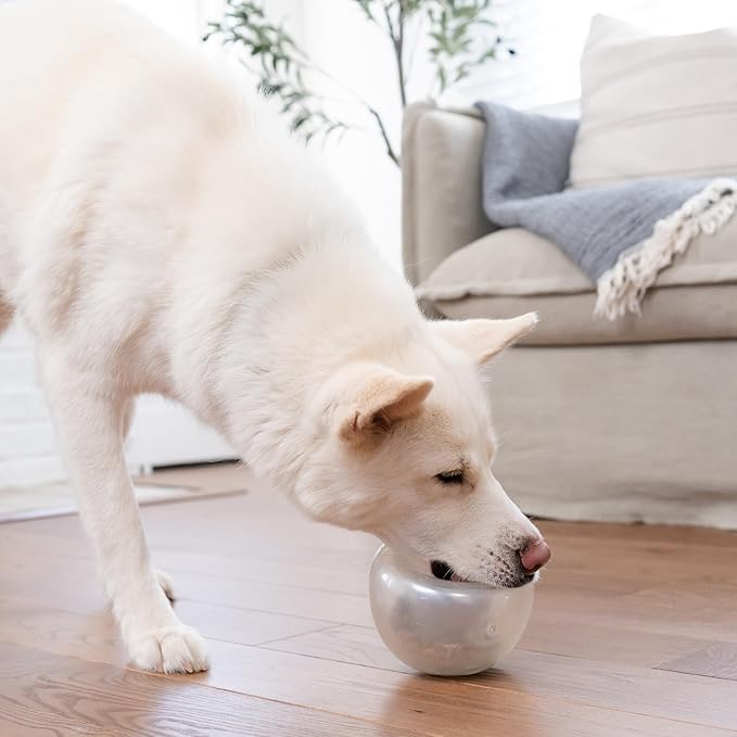 Outward Hound by Planet Dog Snoop Interactive Treat Dispensing Dog Toy, Large, White